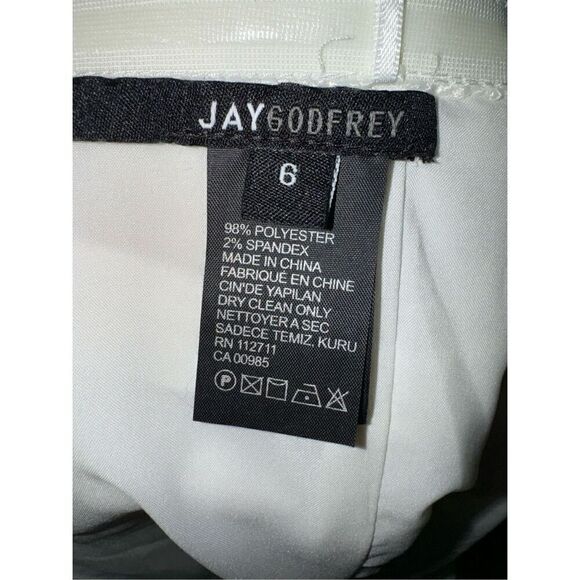 NWT Jay Godfrey Finch One Shoulder Cocktail Dress Sz 6 - Picture 7 of 10